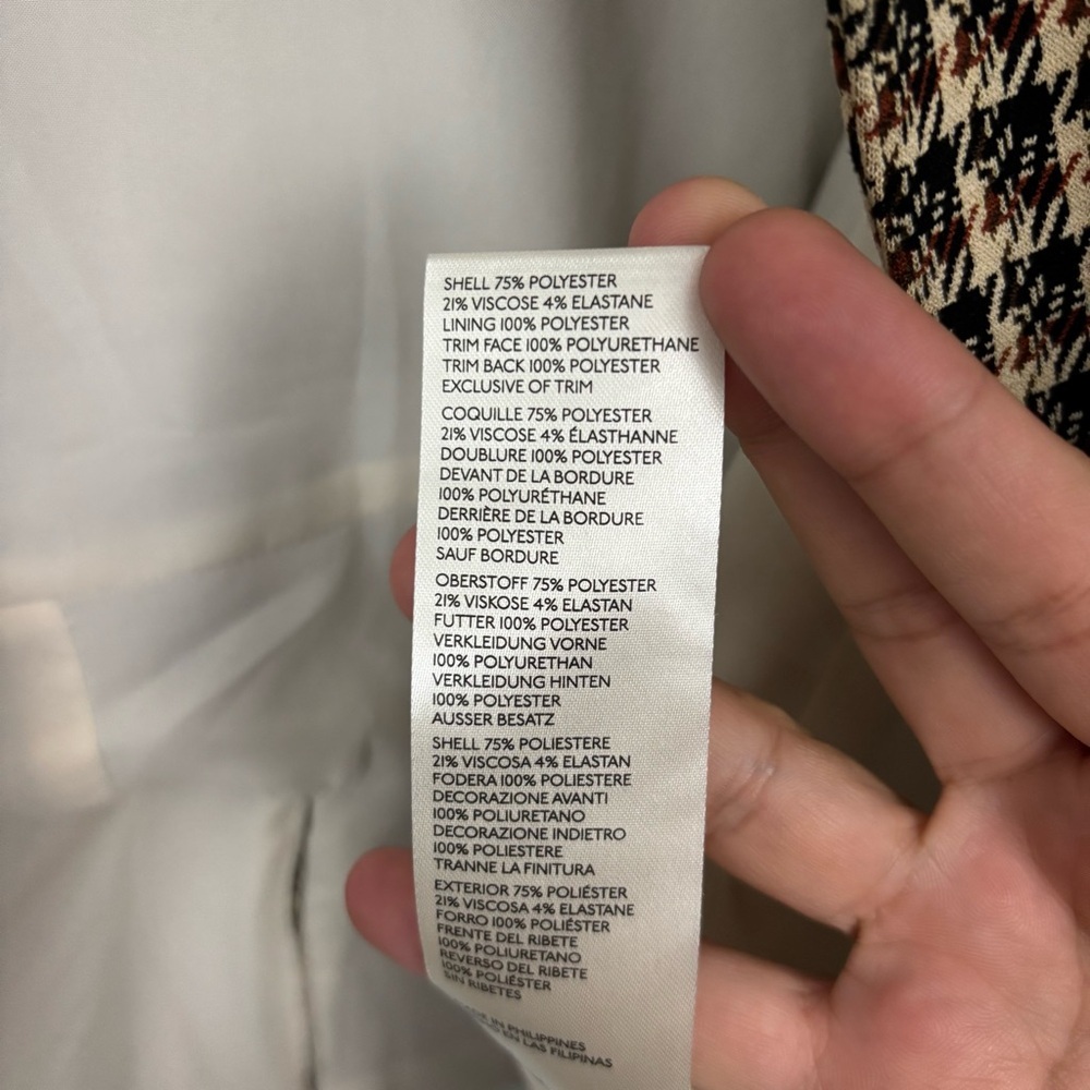Anthropologie Fabric Mix Blazer - Picture 7 of 7